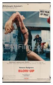 Blow Up 1966 27x41 Antonioni Vanessa Redgrave David Hemmings Veruschka Vanessa Redgrave Movie Posters Blow Up Movie
