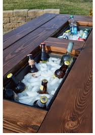 Cooler Table Diy Patio Table Diy Outdoor Furniture Diy Patio