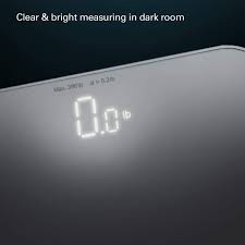 S Body High Precision Ultra Wide Digital Body Weight Bathroom Scale up to  396lb/180kg, Super-Clear Large LED Display,"Step-On" Technology, White : ...