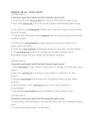 Learn bahasa malaysia creatively from probably the most creative bm coach ! Modul Tb 19 Ayat Aktif Tukarkan Ayat Ayat Aktif Berikut Kepada Ayat Pasif