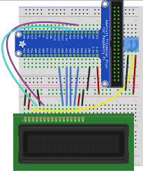 This is the simple lcd display power supply circuit diagram. Wiring The Cobbler To The Lcd Drive A 16x2 Lcd With The Raspberry Pi Adafruit Learning System
