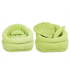 Green Inflatable Air Blow Up Arm Chair Couch Sofa Seat Lounge Armchair Portable Whether Watching A Movie Reading A Book Or Just Relaxing The Chair Is Ideal F