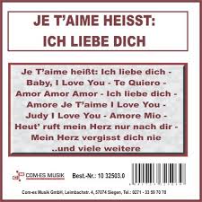 There are two more ich liebe dich sung by sumi jo. Ich Liebe Dich Various Artists Kkbox