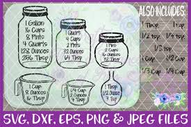 Conversion Chart Svg Kitchen Measurements Svg Baking Svg