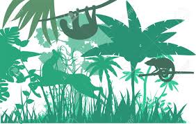 For your personal projects or designs. Green Color Silhouettes Jungle Animals Wildlife Jungle Scene Vector Silhouette Wildlife Theme Royalty Free Cliparts Vectors And Stock Illustration Image 129261885