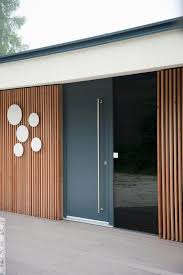 House Doors Josko Aluminum Wood Materials Modern Design Fenster Moderne Haustur Fassade Haus Fenster Und Turen