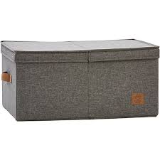 Weihnachtsdeko lichterketten organizer ordnungsbox box reißverschluss tragegriff. Ordnungsbox Mit Klappdeckel 33x50 Cm Grau Store It Yomonda