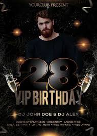 Birthday Party Flyer Templates Birthday Vip Party Free Flyer Psd Template In 2020 Free Psd Flyer Free Psd Flyer Templates Psd Flyer Templates