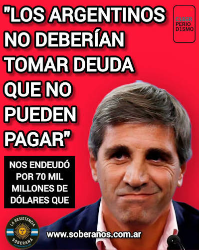 ⚠️ Solo en Argentina le pueden decir, a los argentinos, que NO tomen deuda  que NO pueden pagar. Solo en Argentina el que lo dice es el MAYOR TOMADOR  DE DEUDA DE
