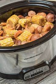 A New Summer Tradition Slow Cooker Low Country Boil Crockpot Recipes Slow Cooker Low Country Boil Recipe Cooking Recipes