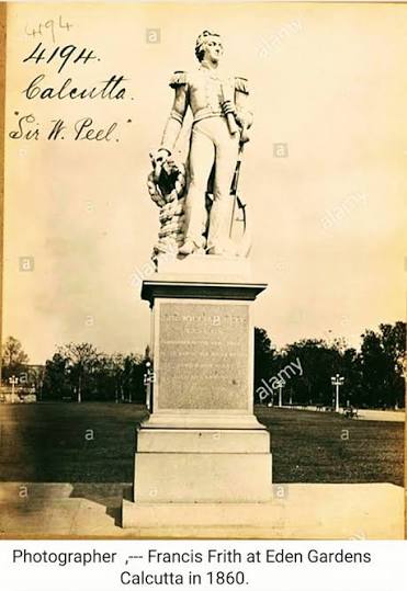 Museum From Home A standing figure of Warren Hastings on pedestal, Governor of the Presidency of Fort William (1772-74) and first Governor General of Bengal (1774-85), clad in toga with an extended