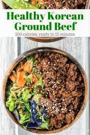 Healthy Korean Ground Beef With Vegetables Slender Kitchen Recipe Ground Beef Recipes Healthy Korean Ground Beef Beef Recipes