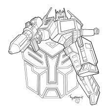 Coloriage Optimus Prime