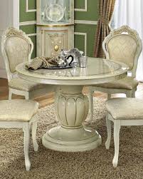 Shabby chic kitchen & dining room sets : Leonardo Round Extendable Dining Table Buy Online At Best Price