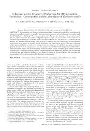 Know about cooks pest control. Pdf Influences On The Structure Of Suburban Ant Hymenoptera Formicidae Communities And The Abundance Of Tapinoma Sessile
