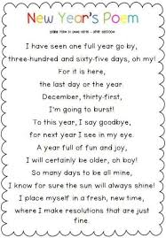 Pin By Kathy Kisor On School Idea New Year Poem Clever Classroom New Years Activities