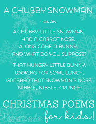 Christmas Poems For Kids