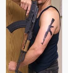 Pin On Ak 47 Gun Tattoos Designs