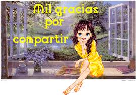 Resultado de imagen para Lindo mensaje gracias por compartir