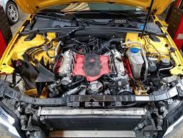 Imola Yellow Audi S4 Quattro Engine Service At German Autohaus Of Chattanooga Volkswagen Tdi Chattanooga Audi S4