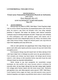 Contoh artikel contoh proposal drainase doc. Contoh Proposal Turnamen Futsal Indonesia