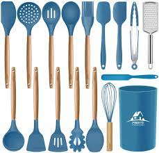 We did not find results for: Amazon Com Mibote 17 Pcs Silicone Cooking Kitchen Utensils Set With Holder Wooden Handles Bpa Free Non Toxic Silicone Turner Tongs Spatula Spoon Kitchen Gadgets Utensil Set For Nonstick Cookware Blue Home