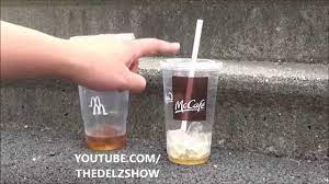 Like most of mcdonald's products, all hot and cold coffee check your order once you receive it. Mcdonald S Medium Vs Large Drink Volume Test With Iced Coffee Vs Dunkin Donuts Nationalcoffeeday Youtube