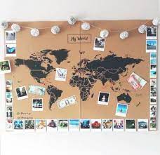 For all the travelers out there, this diy world map wall art project is for you. Wall Art Bedroom Diy World Maps 68 Ideas For 2019 Travel Room Decor Travel Room Bedroom Wall Art