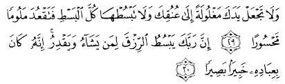 Yakni dosa yang sangat besar. Tafsir Ibnu Katsir Surah An Israa Ayat 29 30 Alqur Anmulia