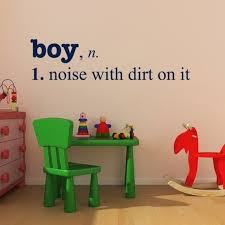 Boy With Dirt Definition Noise With Dirt On It Large Vinyl Decal Deco Enfant Deco Murale Stickers Muraux