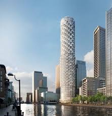 Herzog De Meuron S Residential Tower Image Courtesy Of Canary Wharf Group Plc Skyscraper Architecture Skyscraper London Architecture