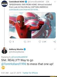 Spider Man Far From Home Almost Included First Look At Falcon As Captain America Comicbook Now 0 Comicbooknow 22h V Comicbook Com Marvei 2019 06 R