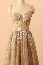 3d Flowers Corset Bodice Ombre Gold Glitter Prom Dress Prom Dresses With Sleeves Prom Dresses Long With Sleeves Pretty Prom Dresses
