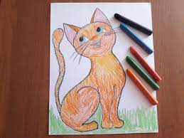 Рисунок кота для детей