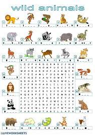 Find The Animals Ficha Interactiva Animals Wild Animal Worksheets Animals