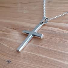 Sterling Silver Simple Cross Necklace