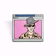 Tayne Hat Wobble Enamel Pin Enamel Pins Cute Pins Wobble