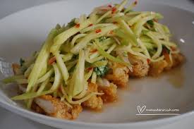Resepi kerabu kaki ayam meletop caranya simple sangat. Resepi Kerabu Mangga Ala Thai