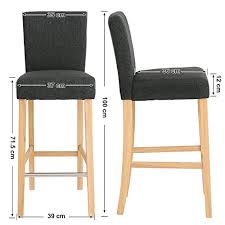 Maybe you would like to learn more about one of these? Songmics Lot De 2 Tabourets De Bar Avec Dossier Et Repose Pieds Chaise Haute Et Rembourree Surface En Lin Hauteur D Assise 71 Cm Pieds En Bois Massif