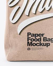 Download Kraft Food Bag Mockup In Bag Sack Mockups On Yellow Images Object Mockups PSD Mockup Templates