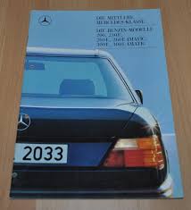 Mercedes benz 124 w124 workshop service and repair manuals, models: Mercedes Benz W124 200 230 260 300 E 4matic Brochure Prospekt 0887 Auto Brochure