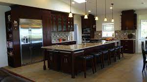 Countertop and espresso cabinet pairings with high visual impact. Espresso Cherry C C Cabinets And Granite