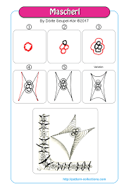 Mascherl By Dorte Seupel Kor Png Patron Zentangle Dibujos Zentangle Diseno Artistico