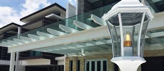 White roof steel carport (3) model. Polycarbonate Awning Malaysia Timber Deck Glass Skylight