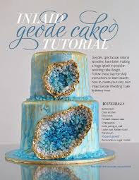 Inlaid Geode Cake Tutorial Pdf Geode Cake Cake Cake Tutorial
