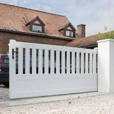 Portail Coulissant Pvc Leroy Merlin House Gate Design Luxury Homes Dream Houses Carport Designs