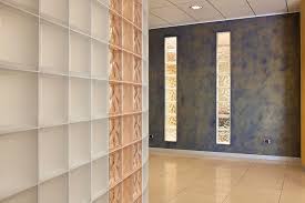 Frosted Clear And Peach Colored Glass Blocks In A Wall Glass Blocks Wall Glass Blocks Glass Brick
