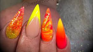 Holo neon glitter powder nail art manicure nail design, 12 colours, uk seller. Acrylic Nails Summer Neon Design Set Nails Kimber Blog