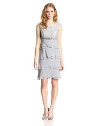 Jessica Howard Women S Petite Cap Sleeve Beaded Layered Dress Silver 6 Petite Jessica Howard Http Www Amazon Co Tiana B Dresses Dresses Lace Cap Sleeve Top