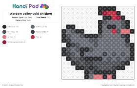 stardew valley void chicken - Kandi Pad | Kandi Patterns, Fuse Bead  Patterns, Pony Bead Patterns